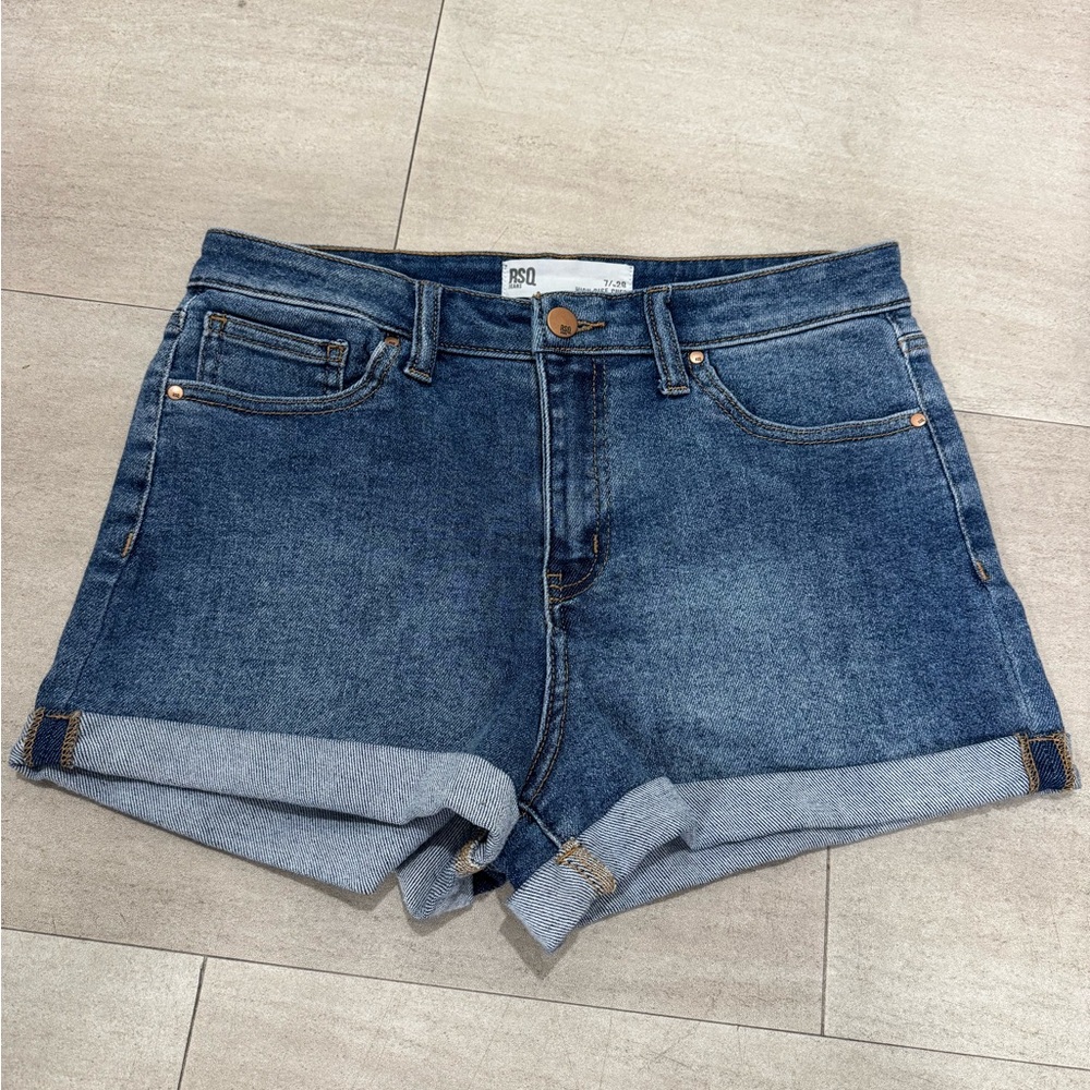 RSQ Dark Blue Jean Shorts